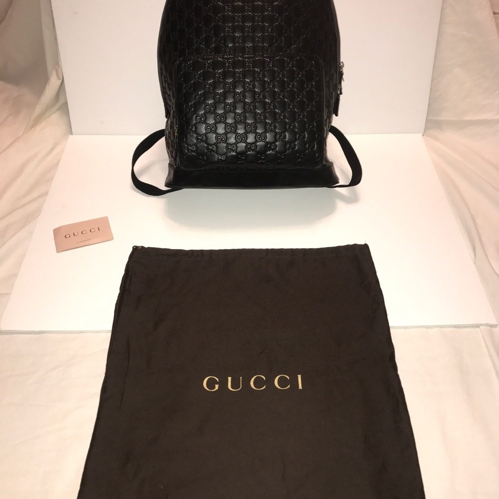 Gucci Signature leather backpack (Black) - Picture 8 of 8